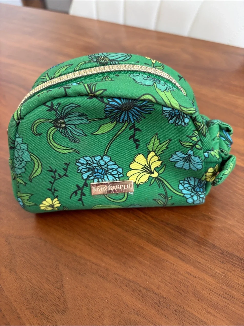 NEW! Tata Harper Cosmetic Pouch Bag & Green Beauty Bandana